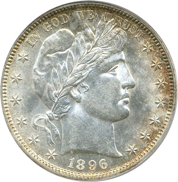 image for: 1896-S 50c PCGS MS63