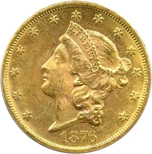 image for: 1876-CC $20 PCGS/CAC MS62