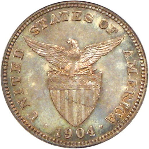 image for: U.S. Philippines: 1904 20c PCGS Genuine