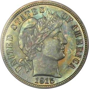 image for: 1915 10c PCGS Proof 65 * Color *