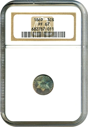 image for: 1869 3cS NGC Proof 67