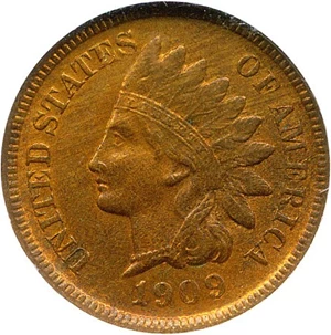 image for: 1909-S 1c NGC MS63 RB (Indian)