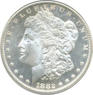 image for: 1882-CC $1 PCGS MS65 DMPL OGH