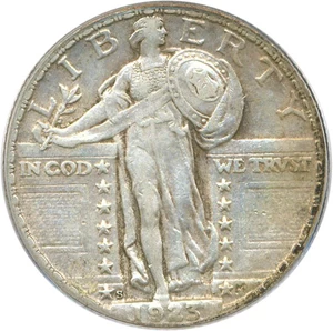 image for: 1923-S 25c PCGS XF45