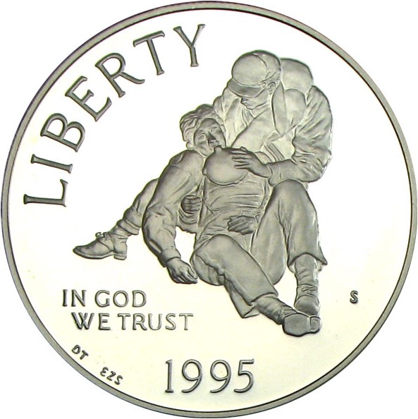 image for: 1995-S $1 PCGS Proof 70 DCameo (Civil War)