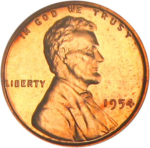 image for: 1954 1c NGC Proof 67 RD Cameo