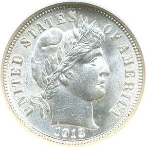 image for: 1913 10c NGC MS65