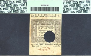 image for: Conn: 1780 40s 1-Jun PCGS AU53 (Fr.CT232, Cancelled)