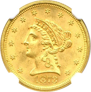 image for: 1873 $2 1/2 NGC MS64 (Open 3)