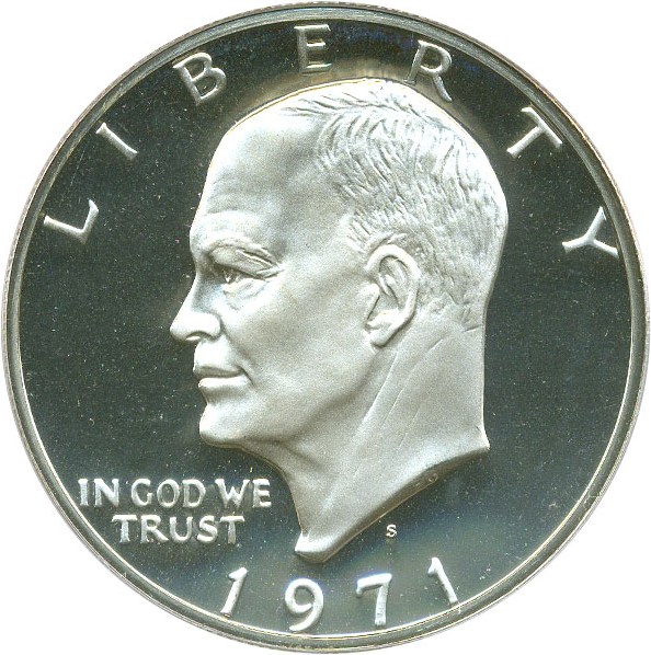 image for: 1971-S $1 PCGS Proof 69 DCameo (Silver)