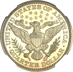 image for: 1907 25c NGC Proof 66 Cameo