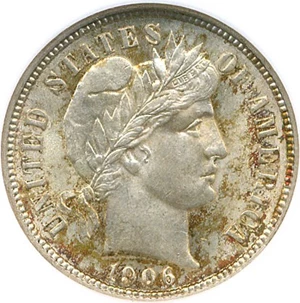 image for: 1906 10c NGC MS64