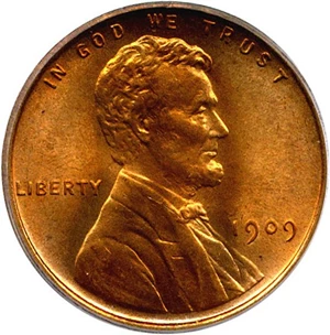 image for: 1909 1c PCGS/CAC MS67 RD (Lincoln)