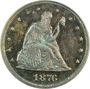 image for: 1876 20c PCGS Proof 65 *Color*