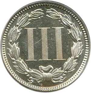 image for: 1874 3cN PCGS/CAC Proof 66 Cameo