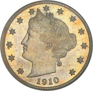image for: 1910 5c PCGS/CAC Proof 65