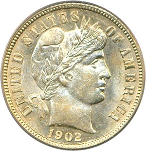 image for: 1902-O 10c PCGS MS64