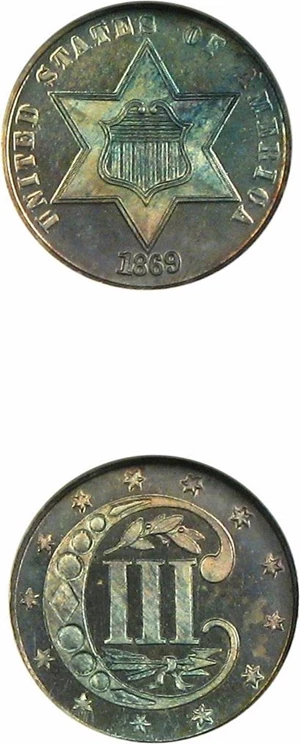 image for: 1869 3cS NGC Proof 67
