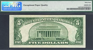 image for: 1928C $5 *Star* PMG Choice CU64 (Fr.1528)