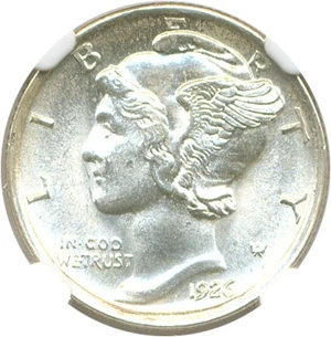 image for: 1926-D 10c NGC MS65 FB