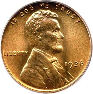 image for: 1936 1c PCGS/CAC MS67 RD