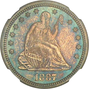 image for: 1887 25c NGC Proof 63
