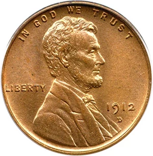 image for: 1912-D 1c PCGS/CAC MS66 RD