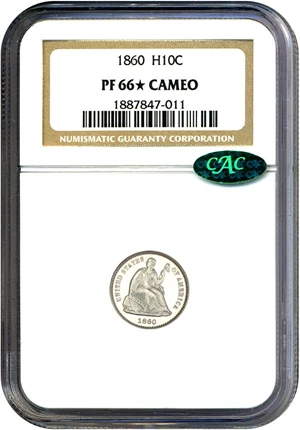 image for: 1860 H10C NGC Proof 66 Cameo (Star)