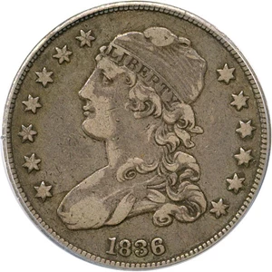 image for: 1836 25c PCGS/CAC VF25