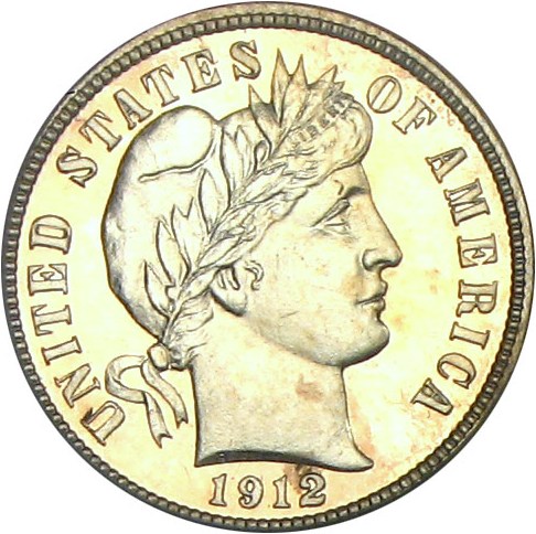 image for: 1912 10c PCGS Proof 65 Cameo