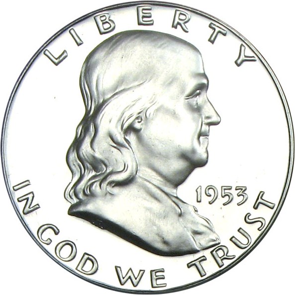 image for: 1953 50c PCGS Proof 67 Cameo