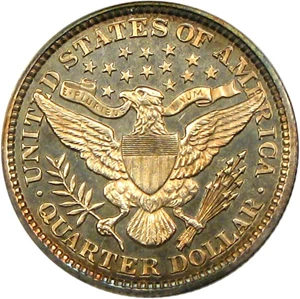 image for: 1893 25c PCGS/CAC Proof 64 Cameo