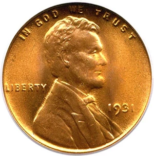 image for: 1931 1c PCGS MS67 RD