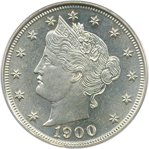 image for: 1900 5c PCGS Proof 65