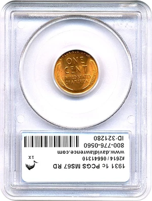 image for: 1931 1c PCGS MS67 RD