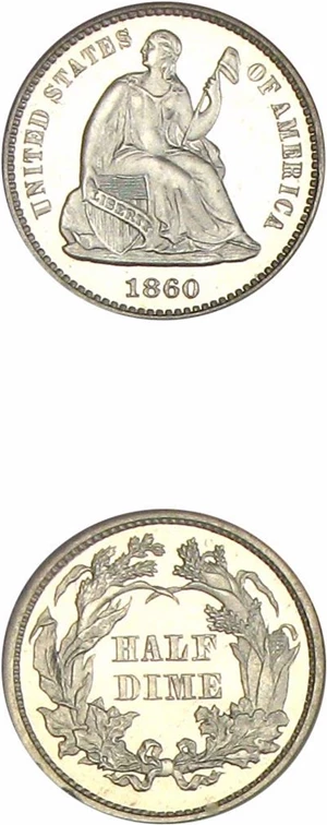 image for: 1860 H10C NGC Proof 66 Cameo (Star)
