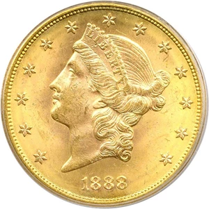 image for: 1888-S $20 PCGS MS64