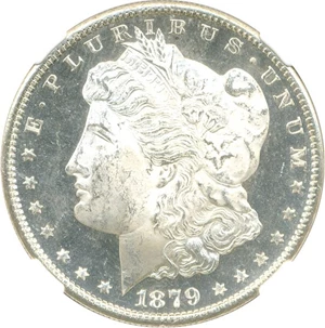 image for: 1879-S $1 NGC/CAC MS65 DMPL