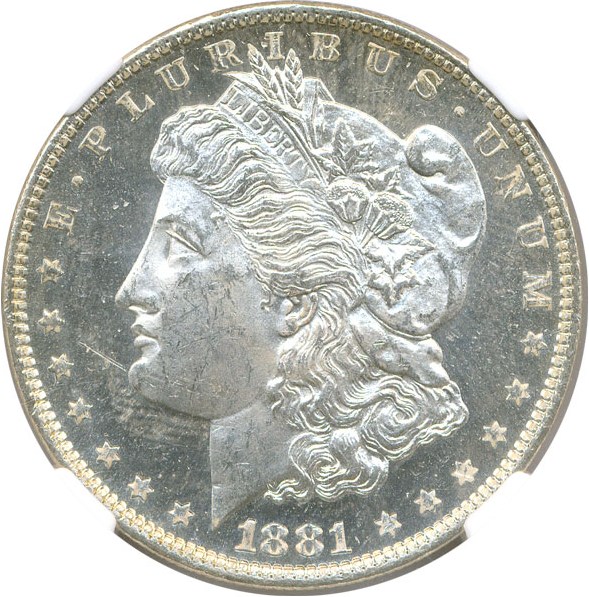 image for: 1881-O $1 NGC MS63 DMPL