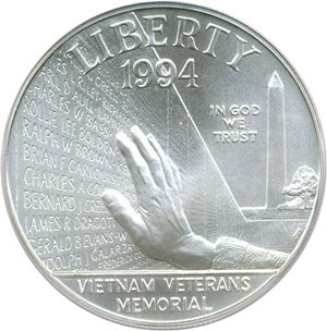 image for: 1994-W $1 PCGS MS70 (Vietnam)