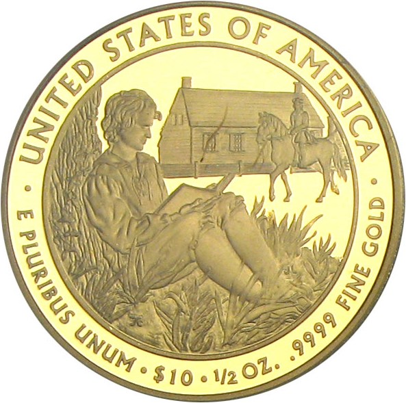 image for: 2008-W $10 PCGS Proof 70 DCameo (Van Buren's Liberty)