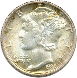 image for: 1930-S 10c PCGS/CAC MS65 FB OGH