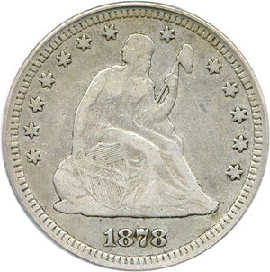image for: 1878-S 25c PCGS VF20