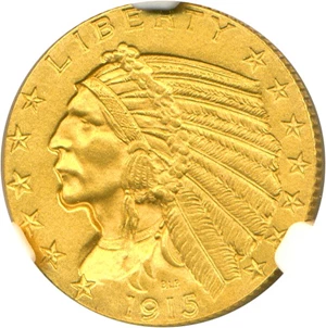 image for: 1915 $5 NGC Proof 65+