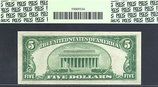 image for: 1928B $5 *Star* PCGS Choice CU64 PPQ (Fr. 1527)