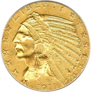 image for: 1911-D $5 PCGS/CAC AU53