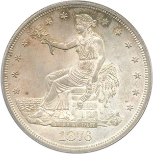 image for: 1876 Trade$ PCGS/CAC MS64