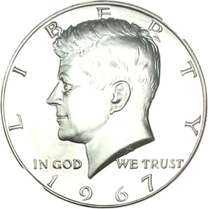 image for: 1967 50c NGC MS67 Cameo (SMS)