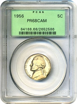 image for: 1956 5c PCGS Proof 68 Cameo OGH