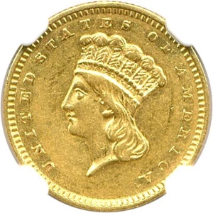 image for: 1857-S G$1 NGC AU58